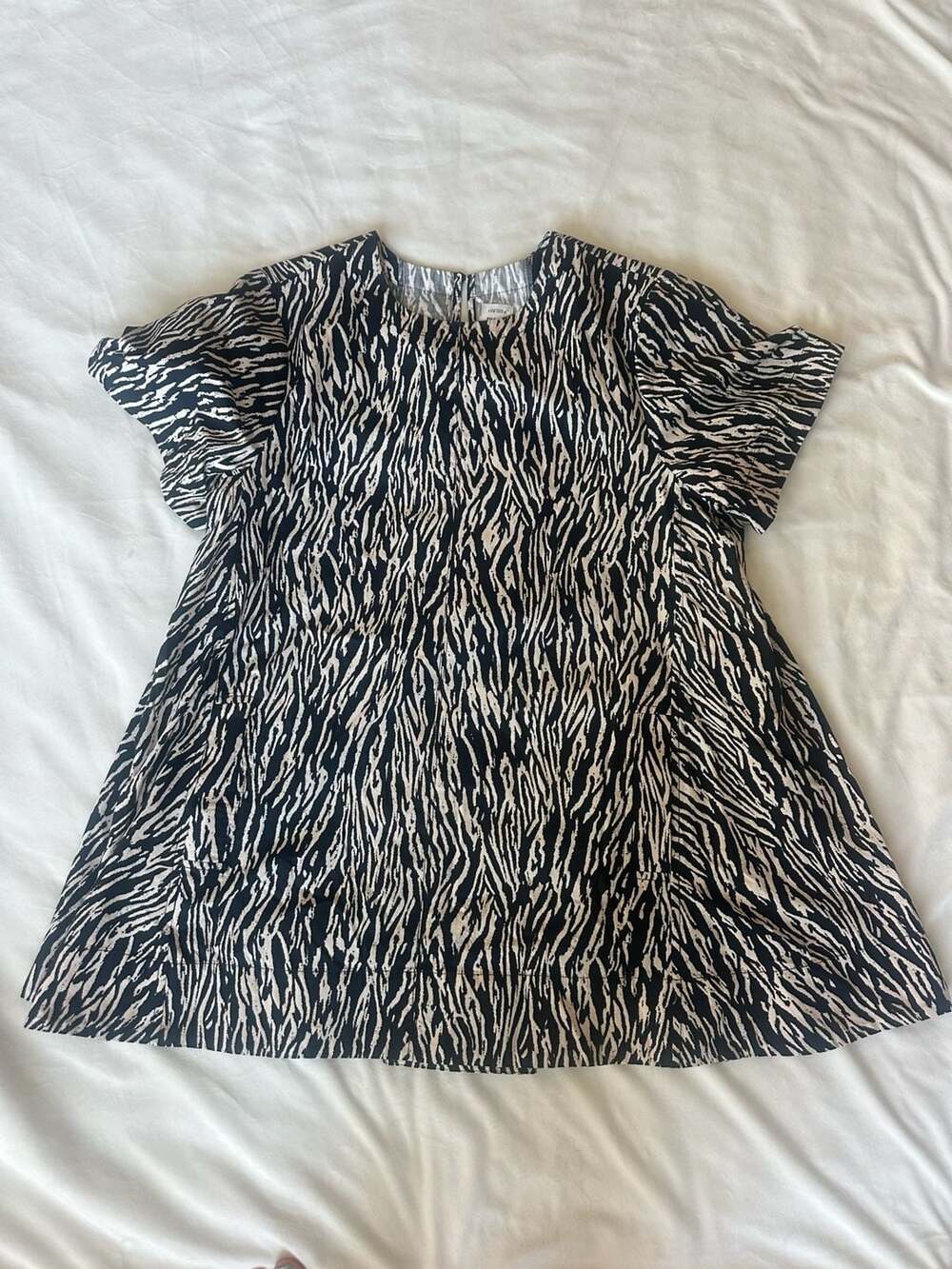 Maeve Anthropologie Tiger Print Mini Dress